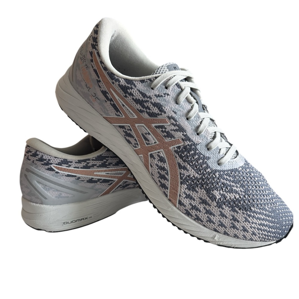 ASICS Womens Shoes GEL-DS Trainer 25 Size 9.5
Gray/ Rose Gold